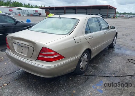 2001 Mercedes-Benz S 430 из США, поврежденный, VIN WDBNG70J71A174855